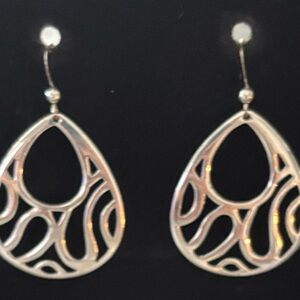 Elegant Silver Teardrop Earrings